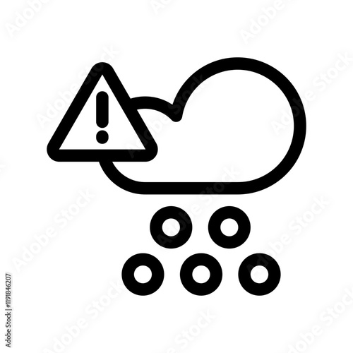 Hail icon design template