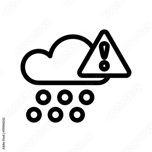 Hail icon design template