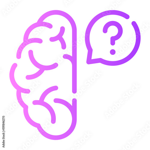brain gradient icon