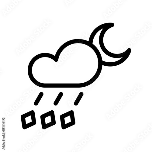 Hail icon design template