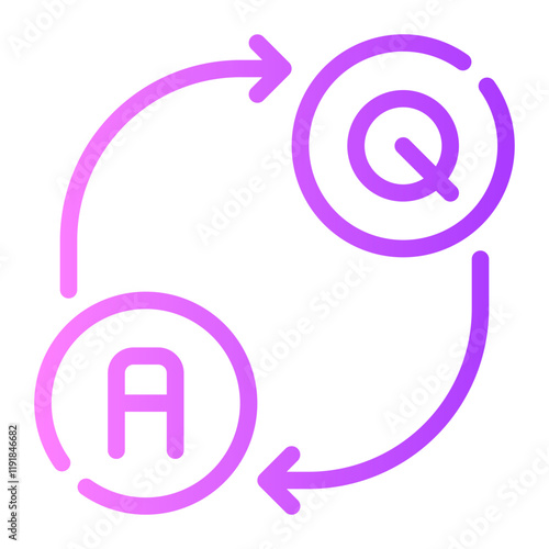 questions gradient icon