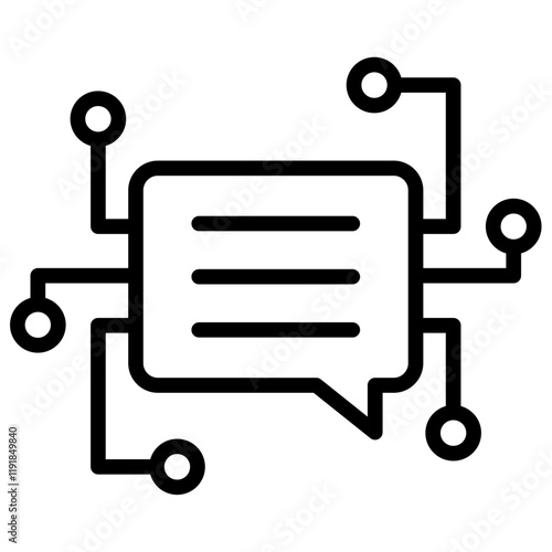 Communication Protocol Icon Lineal Syle