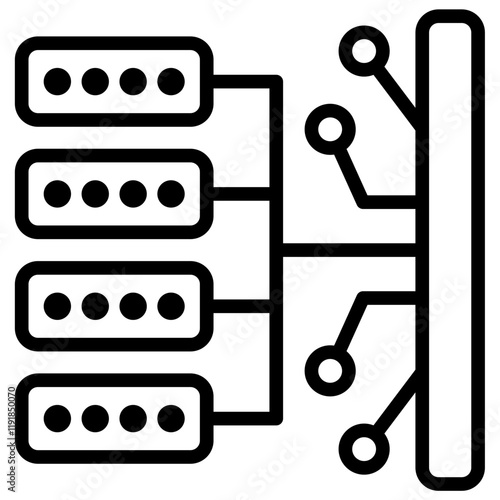 Plc Redundancy Icon Lineal Syle