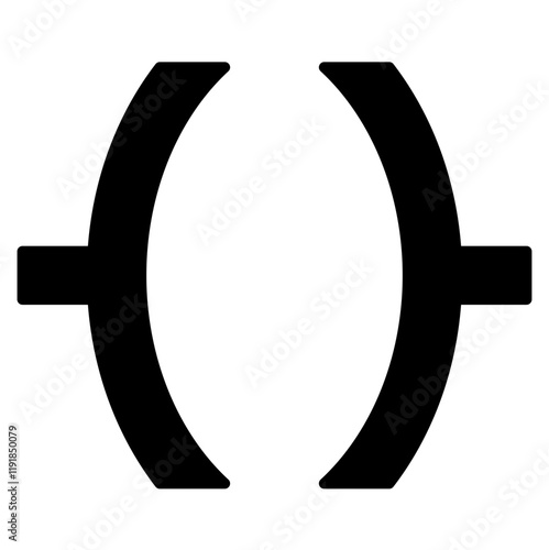 Ladder Logic Icon Black Style