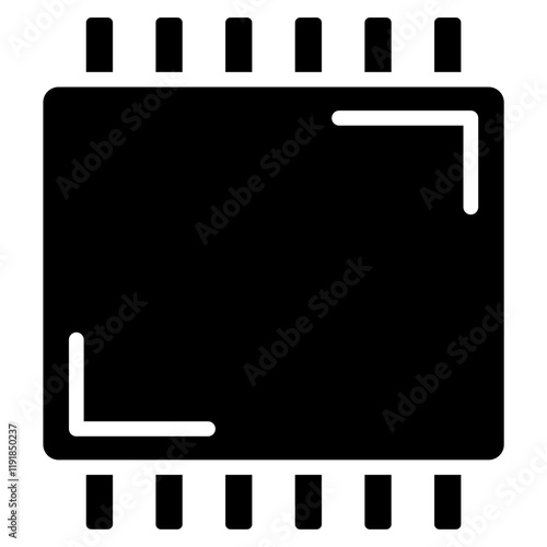 Programmable Memory Icon Black Style