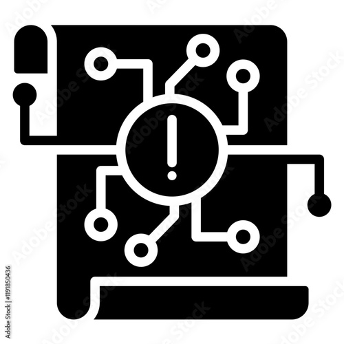 Logic Instruction Icon Black Style