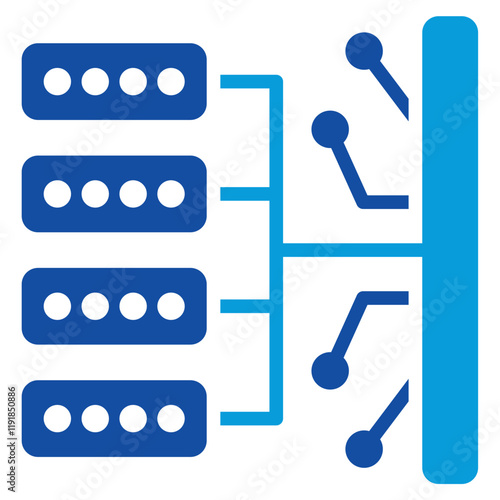 Plc Redundancy Icon Dual Tone Color Style