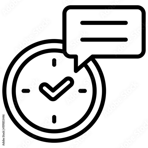 Real-Time Response Icon Lineal Syle