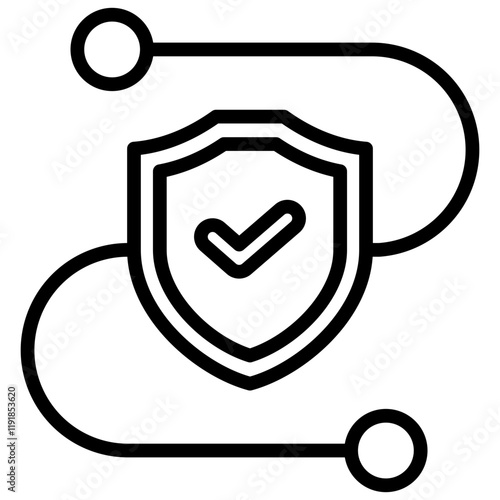 End-To-End Support Icon Lineal Syle
