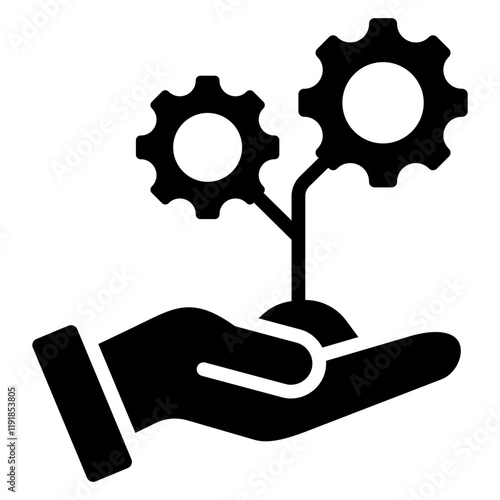 Maintenance Support Icon Black Style
