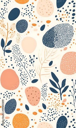 Collection of Tile Patterns Featuring Intricate Geometric and Floral Motifs, Hand-Drawn Doodles, and Traditional Ethnic Designs in Muted and Vibrant Color Palettes