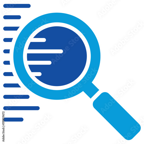 Predictive Analytics Icon Dual Tone Color Style
