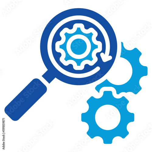 Automated Testing Icon Dual Tone Color Style