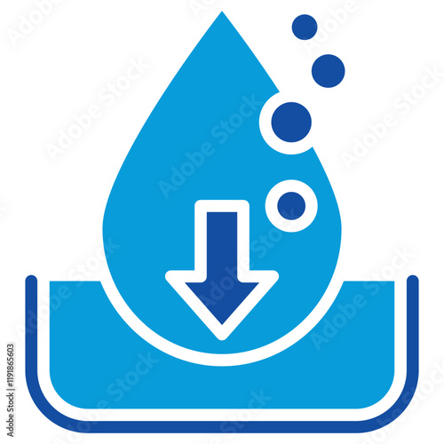 Oxygen Intake Icon Dual Tone Color Style
