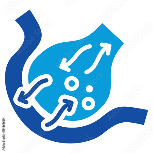 Gas Exchange Icon Dual Tone Color Style
