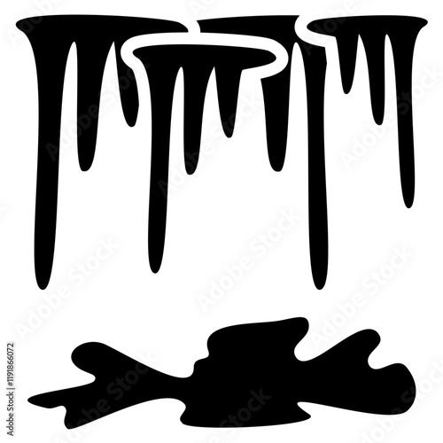 Metabolic Waste Icon Black Style