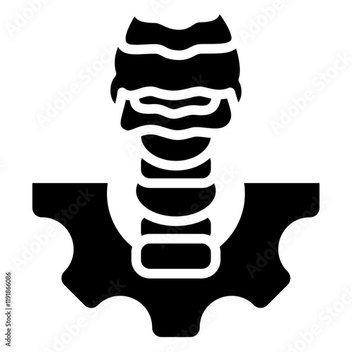 Larynx Control Icon Black Style