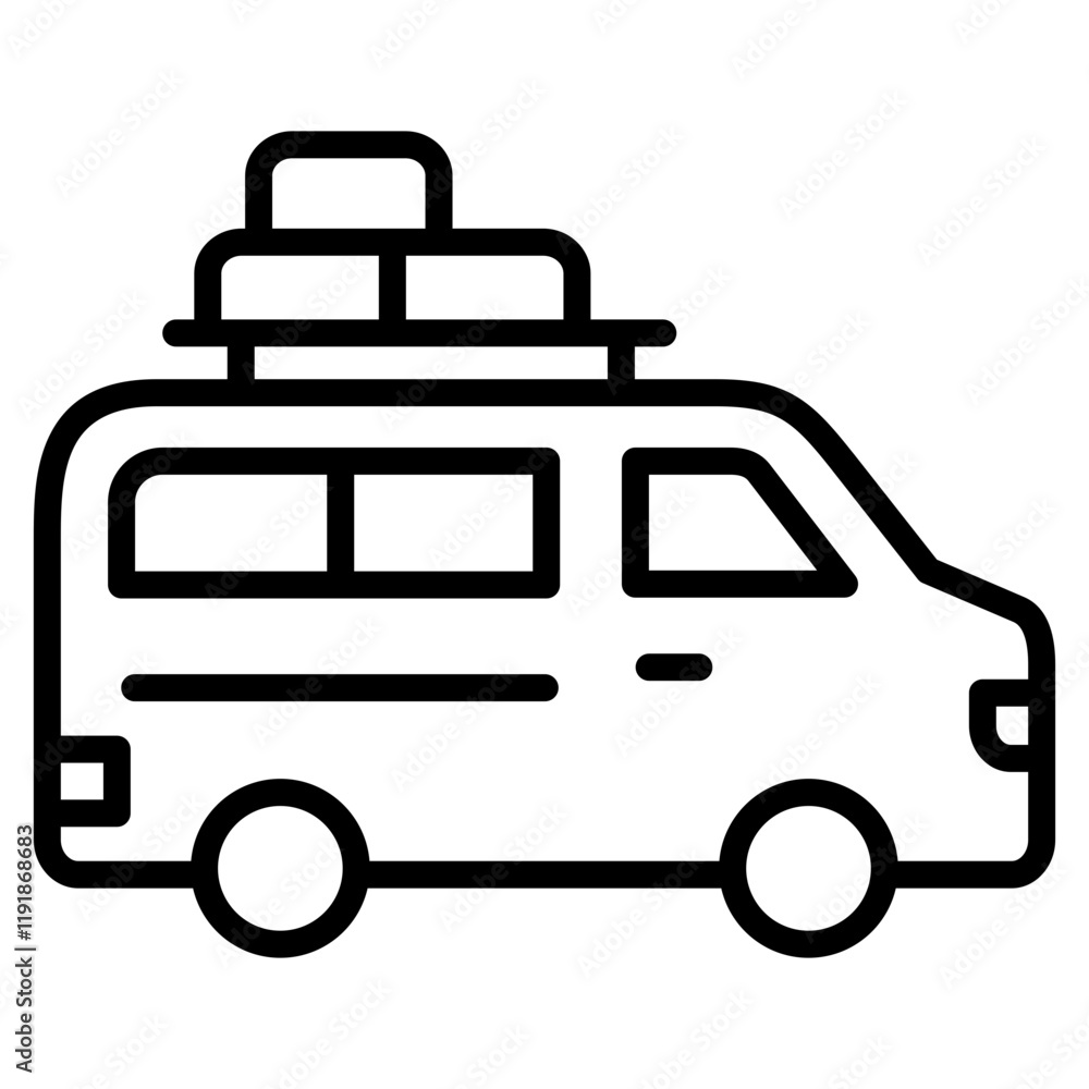 Minivan Icon Element For Design Minivan Icon Element For Design