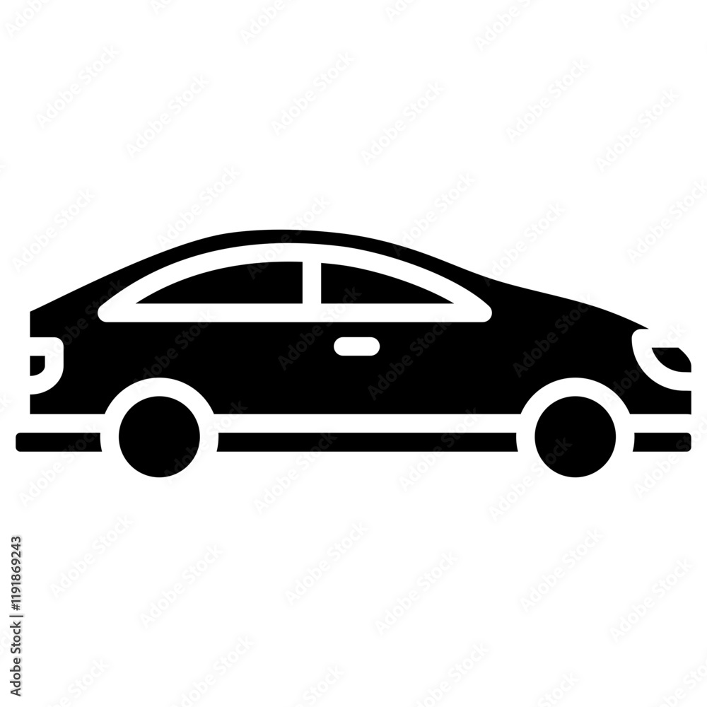 Fototapeta premium Car Icon Element For Design