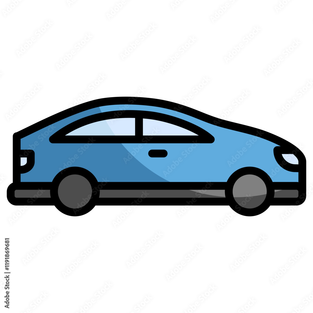 Fototapeta premium Car Icon Element For Design