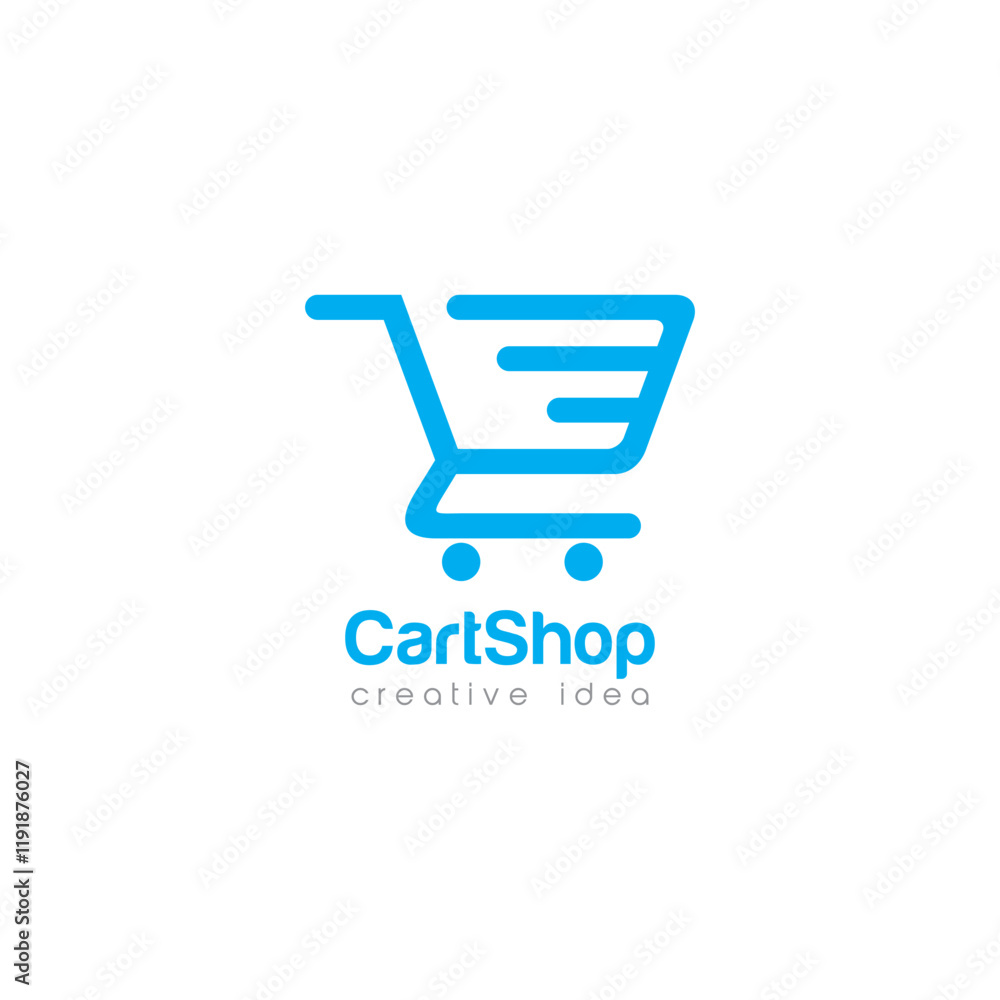 Creative Cart Concept Logo Design Template Creative Cart Concept Logo Design Template