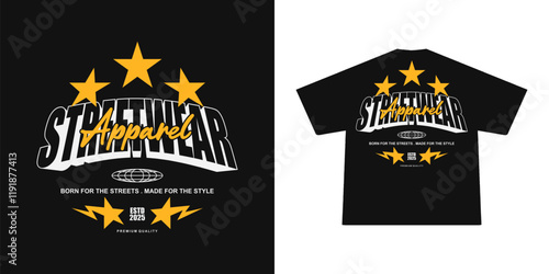 Futuristic streetwear Poster With Aesthetic Graphic Design for T shirt Street Wear and Urban Style