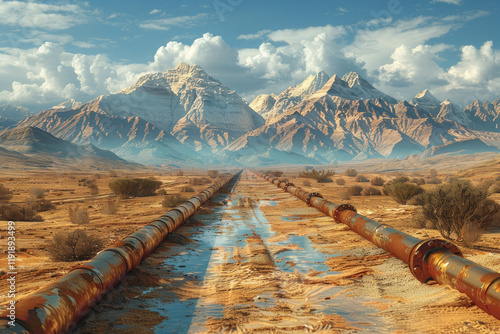 Pipelines in the desert,.    Generative AI