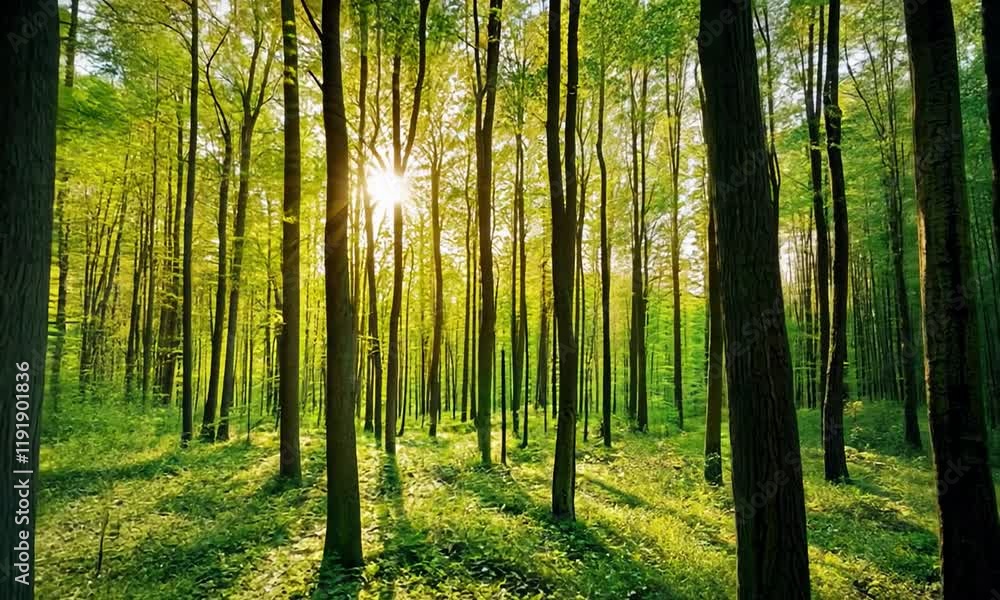 A serene forest scene illuminated by sunlight, showcasing tall trees and lush greenery, creating a peaceful and vibrant natural atmosphere. A serene forest scene illuminated by sunlight, showcasing tall trees and lush greenery, creating a peaceful and vibrant natural atmosphere.