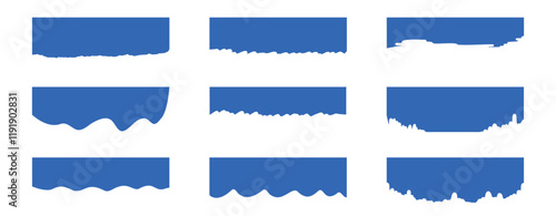 抽象的な仕切りテンプレートベクターイラスト. ウェブ上下の装飾. ウェブ仕切り. グランジ幾何学図形.