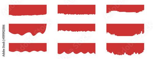 抽象的な仕切りテンプレートベクターイラスト. ウェブ上下の装飾. ウェブ仕切り. グランジ幾何学図形.