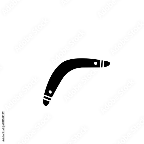 boomerang silhouette icon