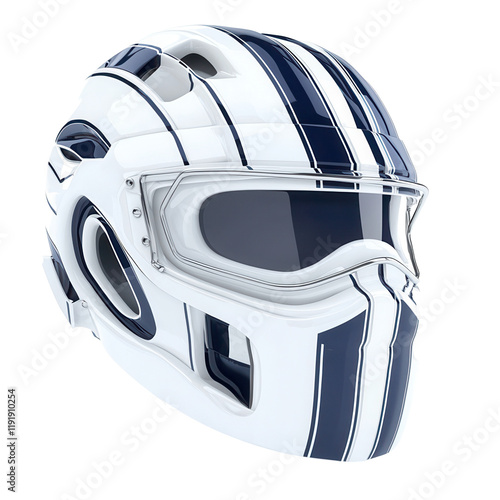 Dynamic racing helmet design studio showcase modern environment transparent background photo