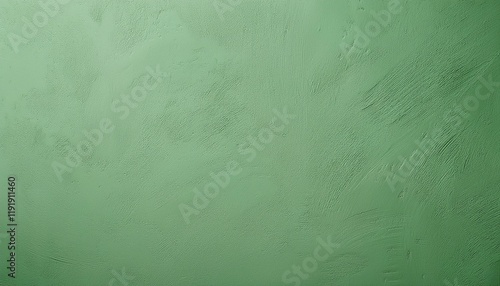 淡いグリーンの漆喰背景に施された細やかなテクスチャが静けさと心地よさを引き立てるシンプルで落ち着いた空間デザイン
