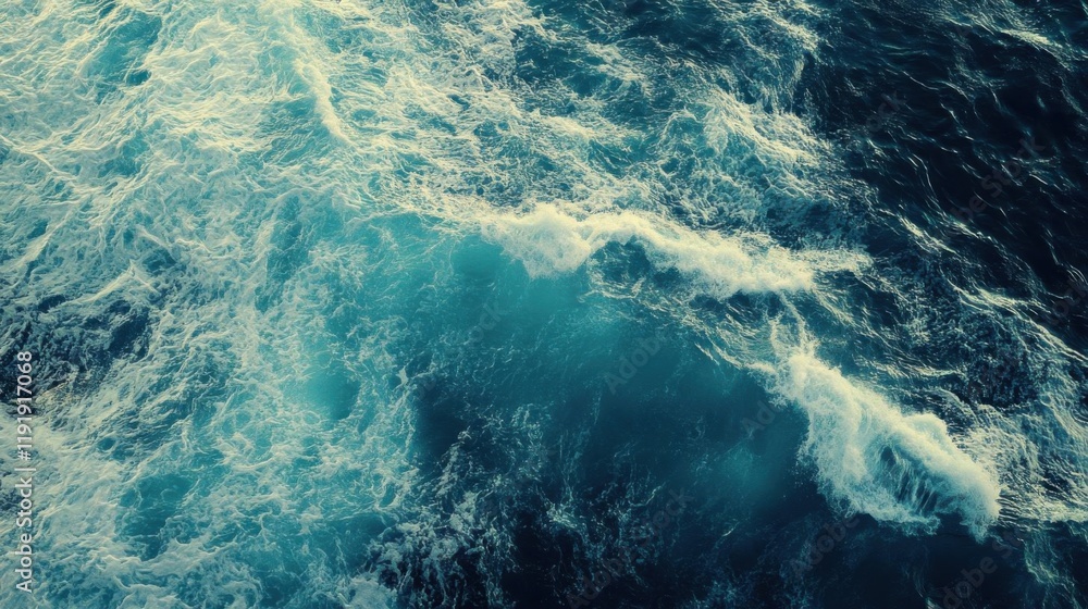 Fototapeta premium Serenity in Blue: Stunning Ocean Landscape