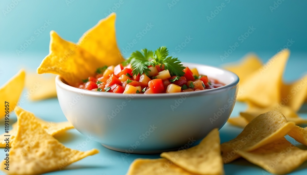 Delicious Salsa Recipe with Crispy Tortilla Chips Delicious Salsa Recipe with Crispy Tortilla Chips