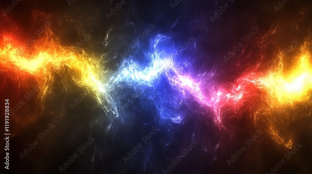 Vibrant abstract energy wave in cosmic colors Vibrant abstract energy wave in cosmic colors