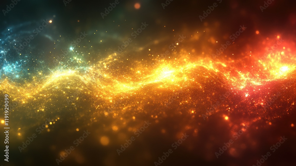 Abstract cosmic wave of vibrant colors and light Abstract cosmic wave of vibrant colors and light