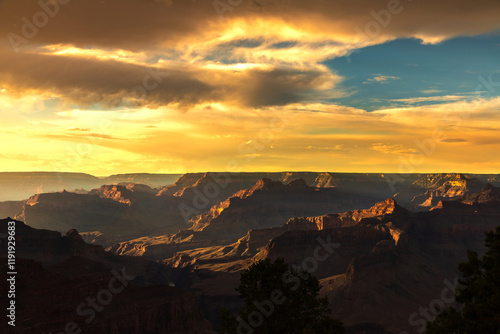 Grand Canyon National Park at sunset