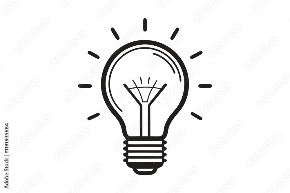Light bulb icon illustration design with a light bulb in the middle. Light bulb line art vector illustration
Light bulb icon illustration design with a light bulb in the middle. Light bulb line art vector illustration
