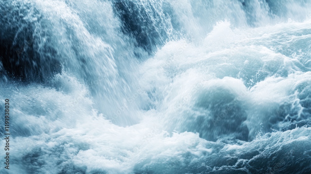 Turbulent River Rapids: A Close-Up of Nature's Power Turbulent River Rapids: A Close-Up of Nature's Power