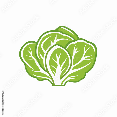 Salad vector icon isolated on transparent background, Salad logo design