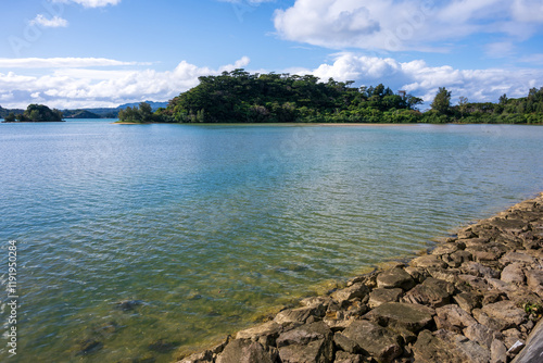 日本の沖縄県の古宇利島の美しい風景 photo