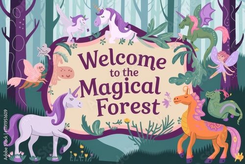 Welcome to the Magical Forest Unicorns and Fairies