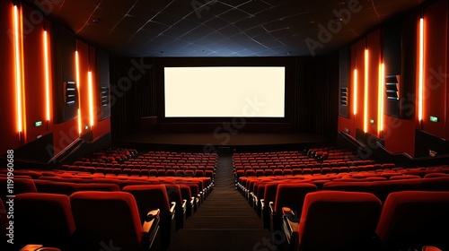 Obraz na płótnie Empty Cinema Auditorium: Awaiting the Show w salonie