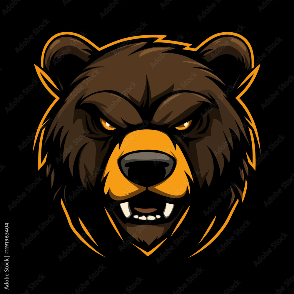 Bear mascot logo, Esports gaming emblem of different variations of Bear, Sports Team emblem, Bear logo collection, Animal Logo set for team, Bear face or bear head logo, tshirt print design Bear mascot logo, Esports gaming emblem of different variations of Bear, Sports Team emblem, Bear logo collection, Animal Logo set for team, Bear face or bear head logo, tshirt print design