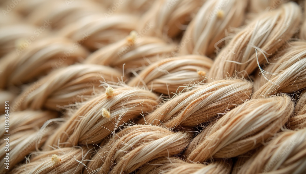 Macro View of Braided Sisal Rope Macro View of Braided Sisal Rope