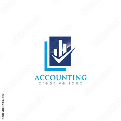 Creative Accounting Concept Logo Design Template