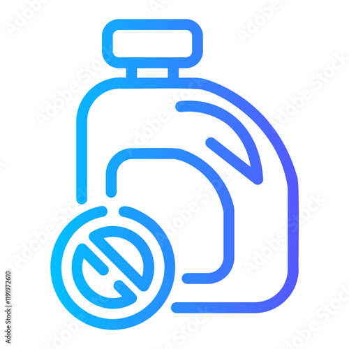 gallon Line Gradient Icon