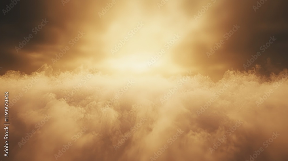 Golden Hour Above the Clouds: A Serene Aerial View Golden Hour Above the Clouds: A Serene Aerial View
