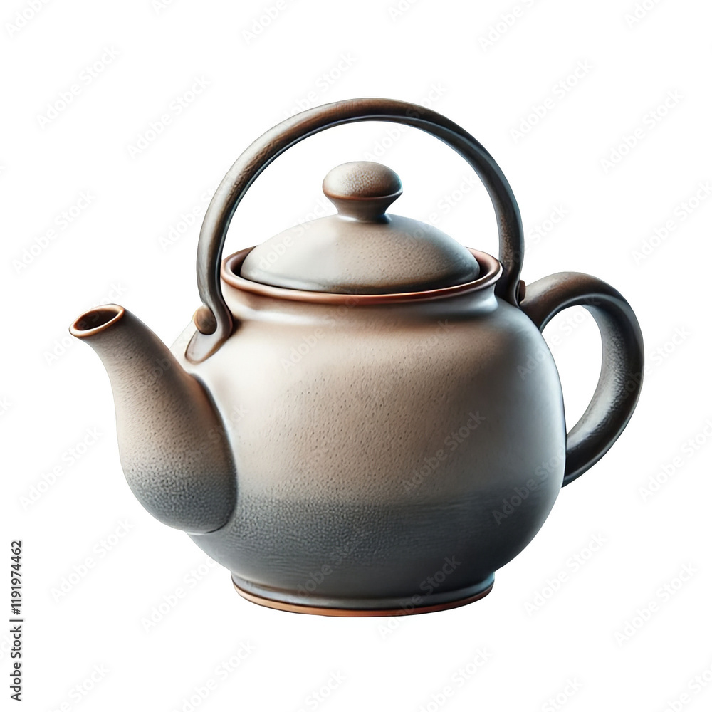 Tea pot isolated on transparent background